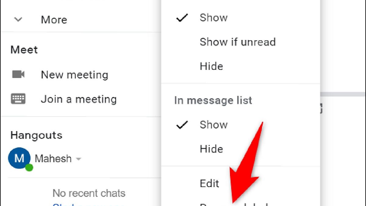How to Remove a Label in Gmail
